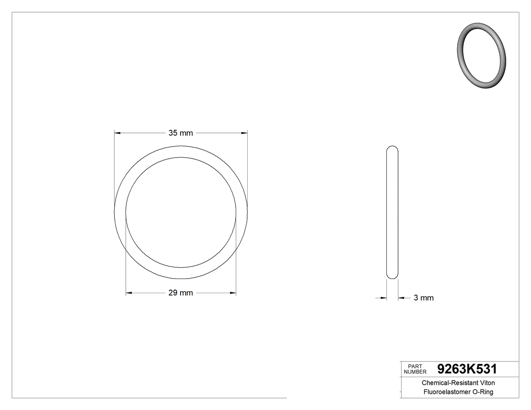 Technical drawing - 9263K531